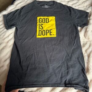 God is Dope Men's Small Black Short Sleeve T-Shirt